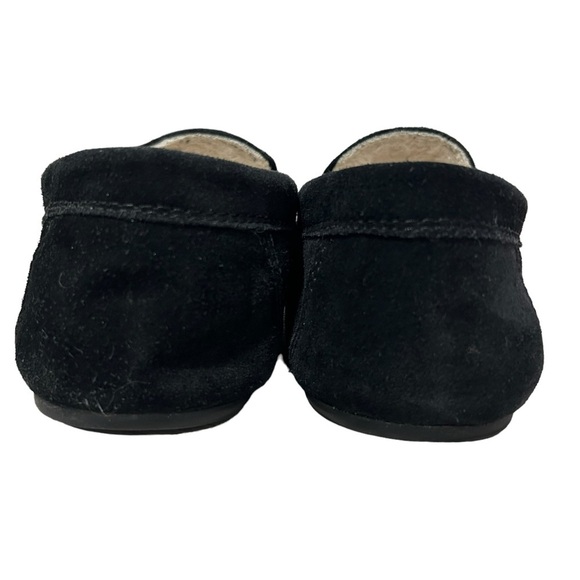 VINCE mens Gomez black suede faux fur lined slip on loafers | SZ 10 - Picture 4 of 10